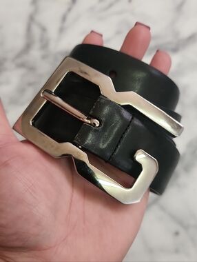 Authentic Black Leather Dolce & Gabanna Belt Fits 31"-35"